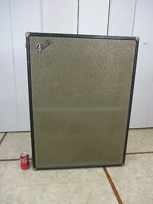 Vintage 1960's Fender 2x12 Guitar Amp Cabinet Tweed Front & Easy Carry Handles • $719.99