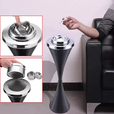 58cm Floor Standing Ashtray Stainless Steel Self-Cleaning Ashtray Home Office • $59
