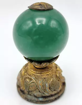 Antique Chinese Mandarin Qing Dynasty Emerald Color Hat Rank Button Finial RARE • $299.99