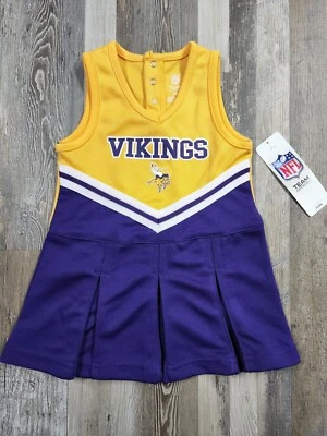 $12.99 • Buy NEW Minnesota Vikings NFL Infant Toddler Sz 18M Cheerleader Outfit NWT