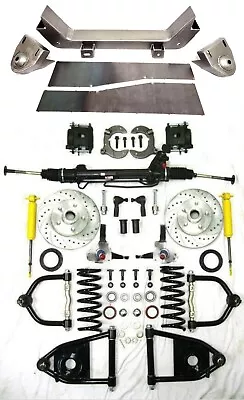 1957 To 1960 Ford F100 Mustang II Power Front End Suspension Kit Stock Slotted • $1535.65