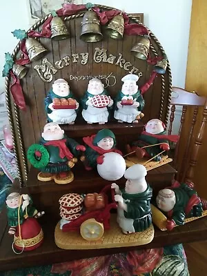 Lot Of 9 Dept 56 Merry Makers Merry Monks Figures & Rare Merry Makers Stand  • $189.99