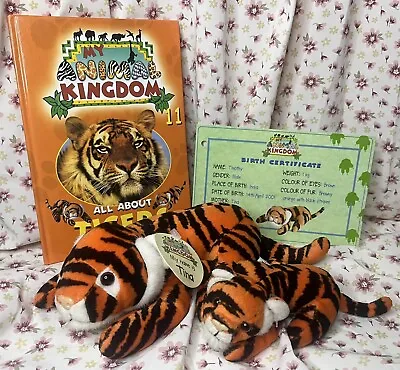 My Animal Kingdom Book 11 Tigers 2 Soft Toys + Tags + Certificate Deagostini • £10