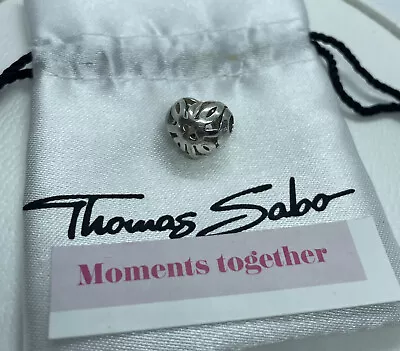 THOMAS SABO Karma Bead Silver Arabesque Heart K0133 Genuine • $28