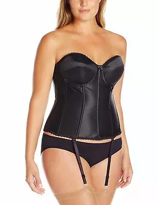 $30 • Buy Va Bien BLACK Longline Convertible Bustier, US 34C, UK 34C
