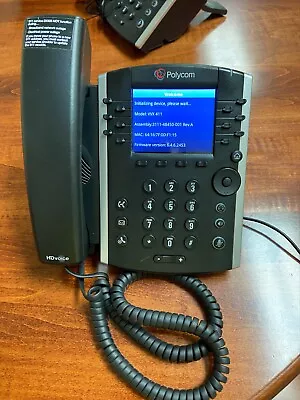 Polycom 2200-48450-025 VVX 411 IP VOIP POE Gigabit Telephone • $9.99