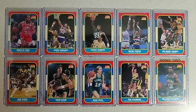 1986 Fleer Basketball 10 Card Lot Set Break 11 14 15 18 22 24 28 29 34 35 • $11.50