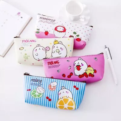 Potato Rabbit Pencil Bag - PU Leather Stationery Pencil Case School Supplies 1PC • $11.84