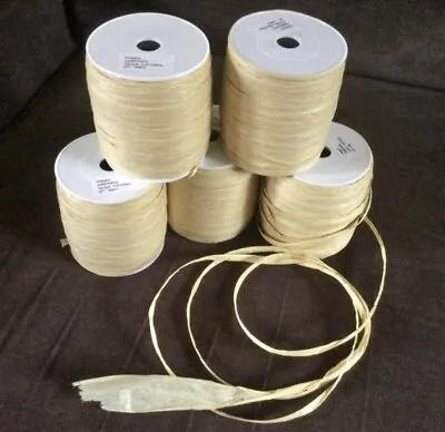 5 Rolls Natural Raffiatwinestringribbon ECO FRIENDLY Great For Gift Ties • £10