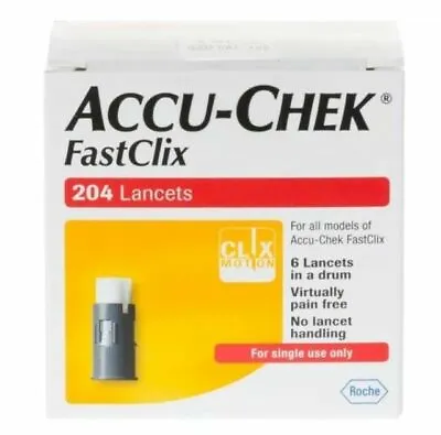 Accu-Chek FastClix - Total 200 + 4 Lancets EXP 2026 • £9.99