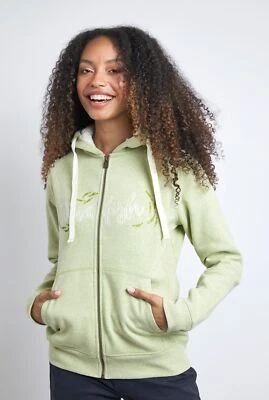 £26.99 • Buy RRP £55, NEW WEIRD FISH Brissa Recycled Organic Full Zip Hoodie Celery