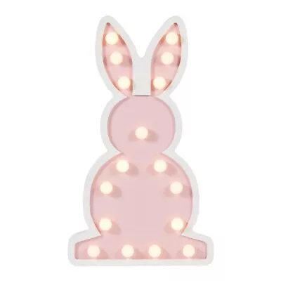 Litecraft Glow Bunny Table Lamp LED Children's Lighting - Pink White            • £14.99