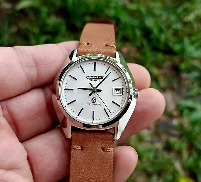 $168 • Buy Vintage Citizen Crystron Quartz Very Nice And Perfect  Working