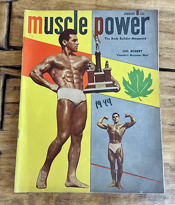 MUSCLE POWER Bodybuilding Fitness Magazine LEO ROBERT January Vol 7 No 2 • $8.99