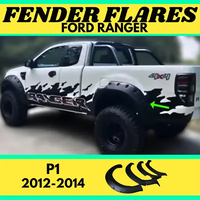 ABS Fender Flares For Ford Ranger PX1 (2012-2014) Plastic Jungle Body Kit Trims • $269.99