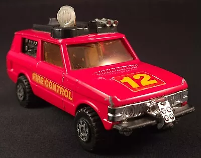 Vintage Matchbox Speedkings No.K-64 Fire Control Range Rover Red 1977 • £5.99