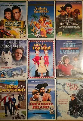 9 DVD Walt Disney Live Action Lot Treasure Island Babes In Toyland White Fang  • $32.95