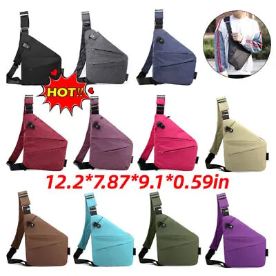 Anti Theft Travel Bag Wander Plus Anti-Theft Bag Slim Sling Bag Cross Body-Bags • £9.34