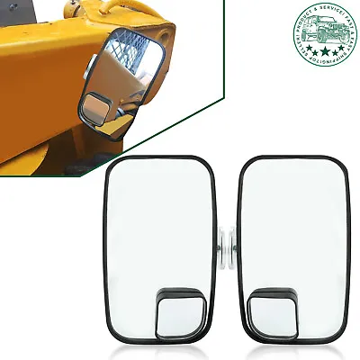 2 Magnetic Mirrors 600 Lb For Skid Steer Bobcat John Deere W/BLIND SPOT MIRRORS • $49