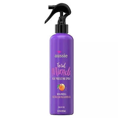Aussie Total Miracle Heat Protecting Spray Sulfate Free 8.5 Fl Oz-USA • $8.22