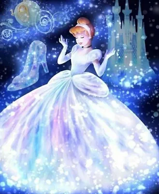 $12.55 • Buy Aus Seller..DIY 5D DIAMOND PAINTING..CINDERELLA...30x40cm  Full Drill