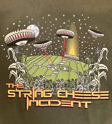 HTF The String Cheese Incident T Shirt L 2012 Hulaween Tour VA UFO Crop Circles • $49.95