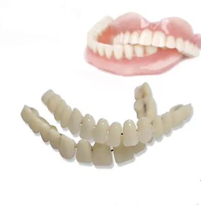 False Snap On Bottom/Upper Lower False Teeth Dental Veneers Dentures Fake Tooth • $8.99
