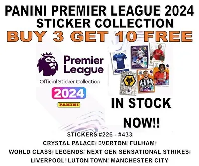 Panini Premier League 2024 Stickers Collection  #226 - #433 C Palace - Man City • £3.95