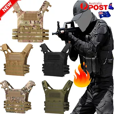 NEW Military Tactical Vest JPC Airsoft Molle Combat Plate Carrier Paintball Hunt • $51.79