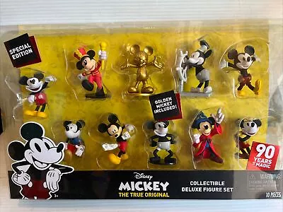 NEW Disney Mickey Mouse Memories Collectible Deluxe Figure Set 90 YEARS Of MAGIC • $29