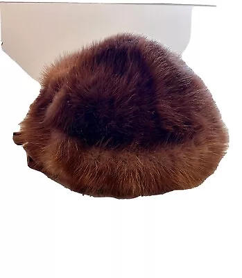 Vintage Light Brown MINK Fur Women’s  Hat Size Small • $14