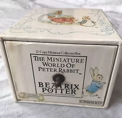 £15 • Buy 1989 Warne 12 Mini Book Set Beatrix Potter - The Miniature World Of Peter Rabbit