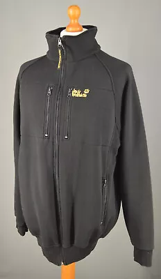 Men's Black Jack Wolfskin Outdoor Fleece Zipper Jacket Size 3XL. • £12.99