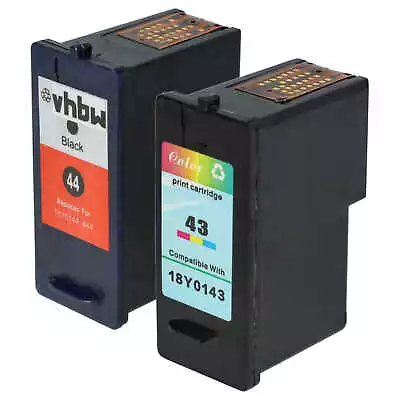 2 Multicolour Ink Cartridges Replaces Lexmark 43 41a 41 44 18YX143E 42 42a • £20.39