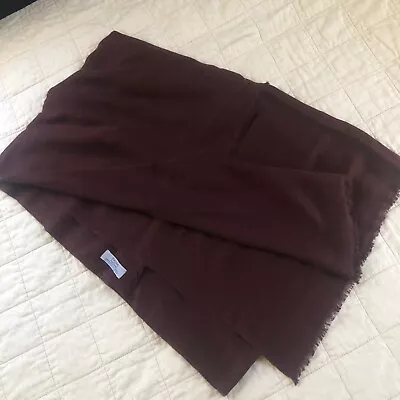 Bajra Cashmere/Silk Dark Brown Scarf • $98