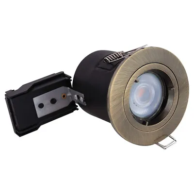 Antique Brass GU10 Downlights - Fixed Adjustable Or IP65 Shower LED Compatible • £10.95