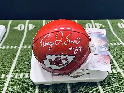 PERCY SNOW SIGNED KANSAS CITY CHIEFS MINI HELMET #48 JSA 1990 1st Rd Pick • $99.99