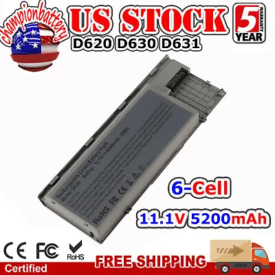 D620 Battery For Dell Latitude D630 D631 D640 M2300 TYPE PC764 TC030 5200mAh • $15.99