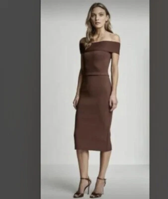 $400 • Buy Scanlan Theodore Crepe Knit Dress M