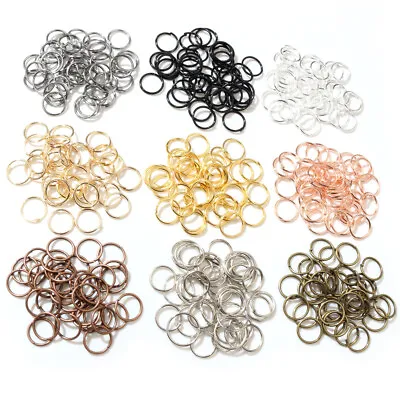 Metal DIY Jewelry Findings Open Single Loops Jump Rings & Split Ring For Jewelry • $29.99