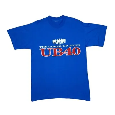 Vintage UB40 (2001)  The Cover Up Tour  Reggae Pop  Band T-Shirt Medium Large • £21.25