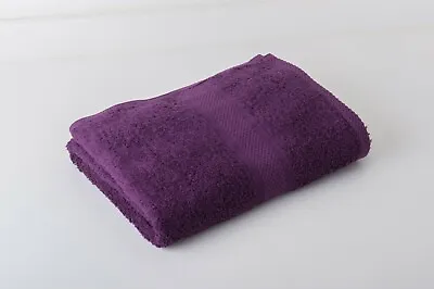 12 Aubergine Luxury 100% Egyptian Cotton Hairdressing Salon Towels 50x85cm • £32.99