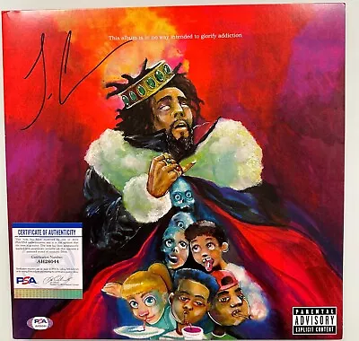 J. COLE Signed KOD Album Cover W/ Vinyl AUTO PSA COA • $46