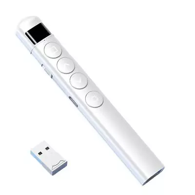 Wireless PPT Presenter Power Point Presentation Laser Pointer Clicker Pen • £8.87