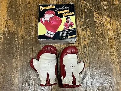 Vintage Franklin Sugar Ray Leonard Boxing Gloves 1772 Flyweight W/ Box • $85.44