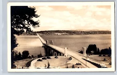 Lake Washington Floating Bridge Seattle Washington (1910) RPPC - Antique PC • £20.89