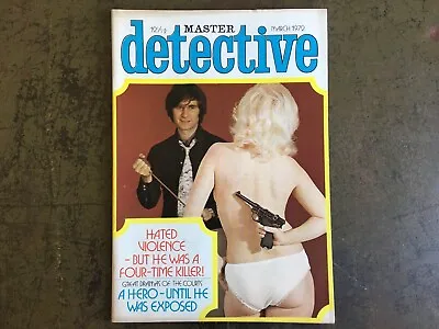 £9.99 • Buy Vintage MASTER DETECTIVE Magazine True Crime Detection Cases MARCH 1972