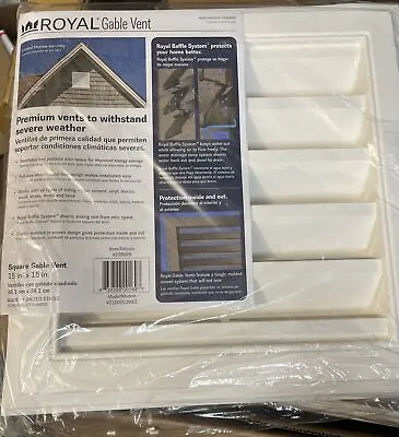 8 - Royal 15-in X 15-in White PVC Gable Vent • $250