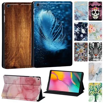 Print Leather Stand Tablet Cover Case For Samsung Galaxy Tab A/E/S4 S6 S7 S8 S9 • £6.93