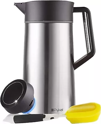 2L S/Steel Thermal Flask Jug Bottle Travel Coffee Tea Pot Thermos Hot Cold Drink • £17.90